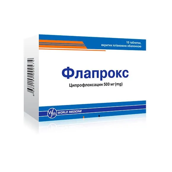 ФЛАПРОКС — Дія ципрофлоксацину як фторхінолонового антибактеріального засобу зумовлена здатністю пригнічувати т