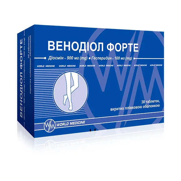ВЕНОДІОЛ ФОРТЕ — Венодіол Форте для загального зміцнення організму, поліпшення імунітету, нормалізація венозного і лі